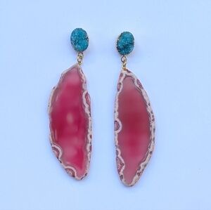 Geode Druzy Earrings